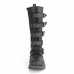 Demonia RIOT-18BK - Blk Vegan Leather Punk & Goth