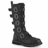 Demonia RIOT-18BK - Blk Vegan Leather Punk & Goth
