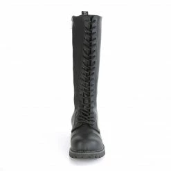 Demonia Punk & Goth RIOT-20 - Blk Vegan Leather