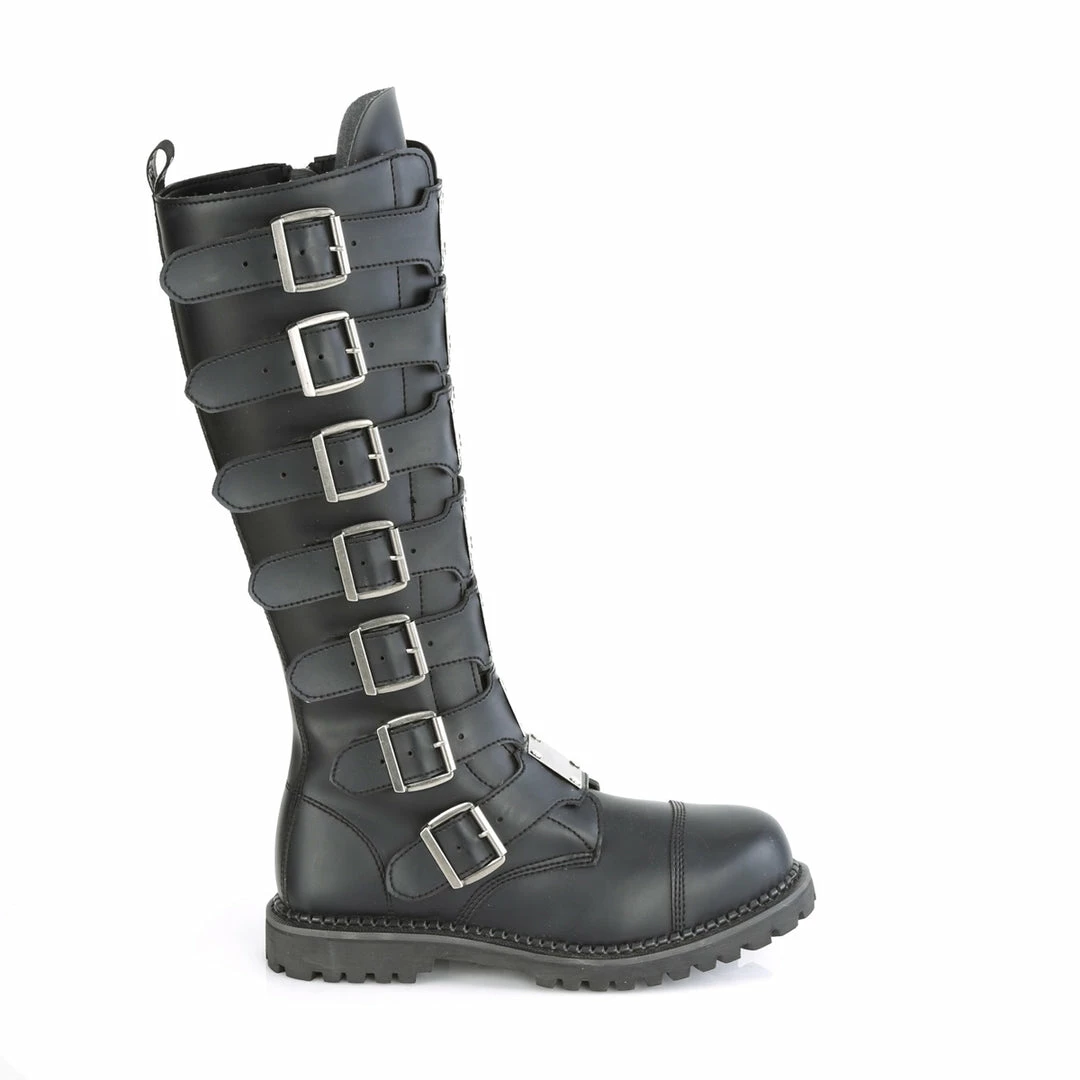 Demonia Punk & Goth RIOT-21MP - Blk Vegan Leather 7 Demonia Punk & Goth RIOT-21MP - Blk Vegan Leather