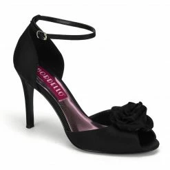 Bordello ROSA-02 - Blk Satin Burlesque