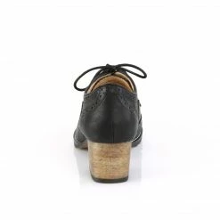 Pin Up Couture RUSSELL-34 - Black Faux Leather