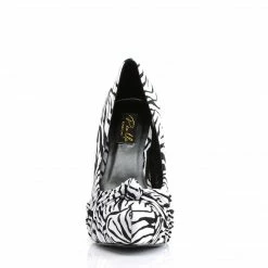 Pin Up Couture Vintage & Retro SAFARI-06 - Blk-Wht Zebra Print Velvet