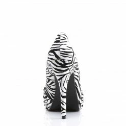 Pin Up Couture Vintage & Retro SAFARI-06 - Blk-Wht Zebra Print Velvet