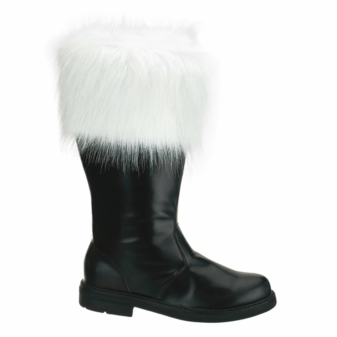Funtasma Costume & Theme SANTA-100 - Blk Pu-Wht Faux Fur 3 Funtasma Costume & Theme SANTA-100 - Blk Pu-Wht Faux Fur