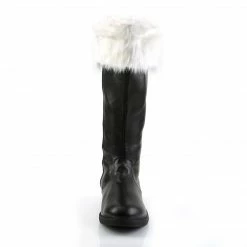 Funtasma SANTA-108 - Blk Pu-Wht Faux Fur