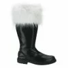 Funtasma SANTA-108 - Blk Pu-Wht Faux Fur