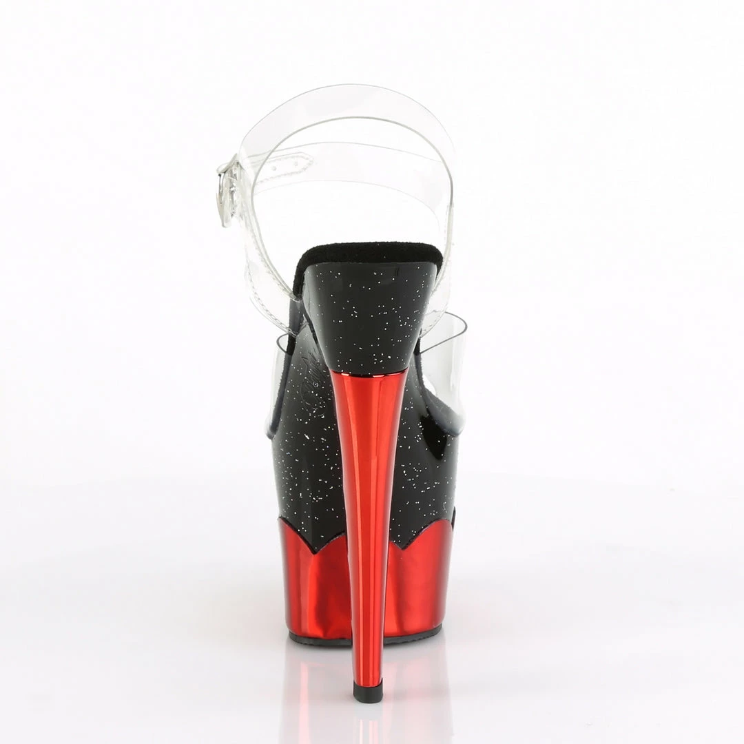 Pleaser SCALLOP-708-2HGM - Clr/Blk-Red Hologram 6 Pleaser SCALLOP-708-2HGM - Clr/Blk-Red Hologram