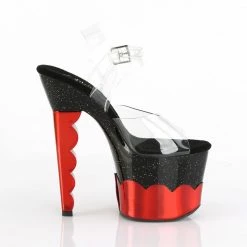 Pleaser SCALLOP-708-2HGM - Clr/Blk-Red Hologram 11 Pleaser SCALLOP-708-2HGM - Clr/Blk-Red Hologram