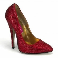Bordello SCANDAL-620R - Red Rhinestones Burlesque