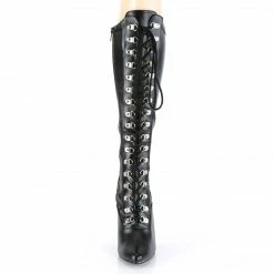 Pleaser SEDUCE-2024 - Blk Str Faux Leather