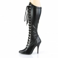 Pleaser SEDUCE-2024 - Blk Str Faux Leather