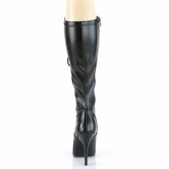 Pleaser SEDUCE-2024 - Blk Str Faux Leather