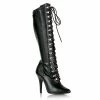 Pleaser SEDUCE-2024 - Blk Str Faux Leather