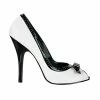 Pleaser SEDUCE-218 - Wht-Blk Pat