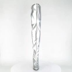 Pleaser SEDUCE-3000 - Slv Str Faux Leather