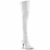 Pleaser Drag Queen SEDUCE-3000 - Wht Str Pat
