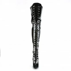 Pleaser SEDUCE-3024 - Blk Str Pat