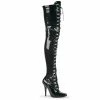 Pleaser SEDUCE-3024 - Blk Str Pat