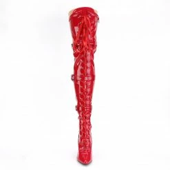 Pleaser SEDUCE-3028 - Red Str Pat 8 Pleaser SEDUCE-3028 - Red Str Pat