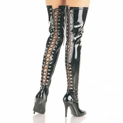 Pleaser SEDUCE-3063 - Blk Str Pat