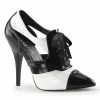 Pleaser SEDUCE-458 - Blk-Wht Pat 2 Pleaser SEDUCE-458 - Blk-Wht Pat