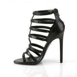 Pleaser SEXY-15 - Blk Faux Leather