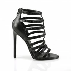 Pleaser SEXY-15 - Blk Faux Leather