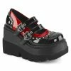 Demonia Punk & Goth SHAKER-27 - Blk-Red Pat 2 Demonia Punk & Goth SHAKER-27 - Blk-Red Pat