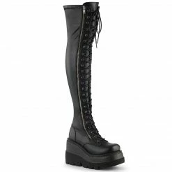 Demonia Punk & Goth SHAKER-374 - Blk Str. Vegan Leather