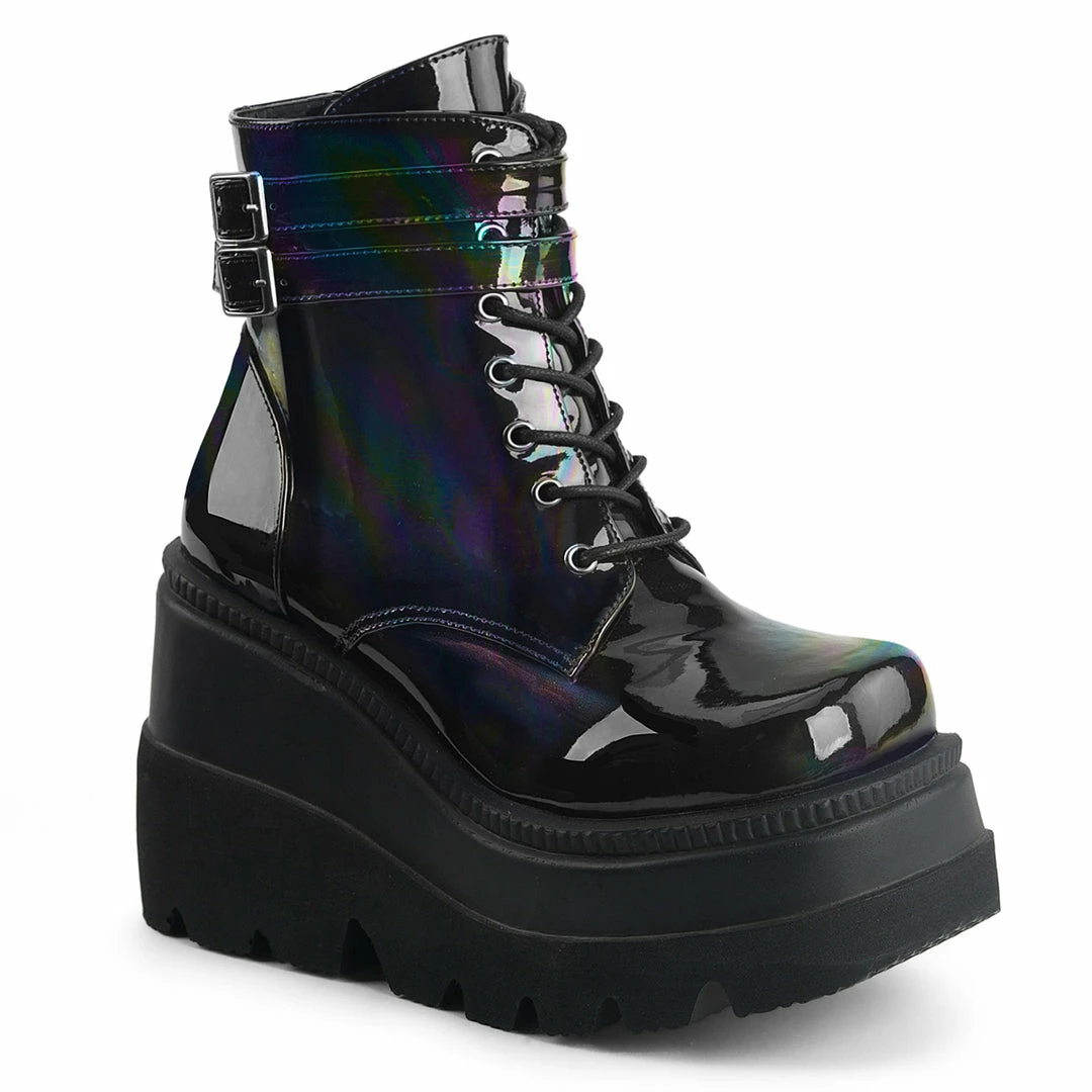 Demonia SHAKER-52 - Blk Hologram Punk & Goth 3 Demonia SHAKER-52 - Blk Hologram Punk & Goth
