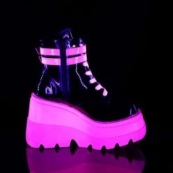 Demonia Punk & Goth SHAKER-52 - Blk Pat-UV Neon Pink 11 Demonia Punk & Goth SHAKER-52 - Blk Pat-UV Neon Pink