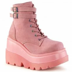 Demonia SHAKER-52 - B. Pink Vegan Suede