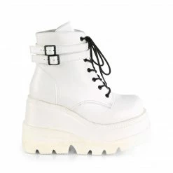 Demonia SHAKER-52 - Wht Vegan Leather