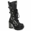 Demonia Punk & Goth SINISTER-203 - Blk Vegan Leather
