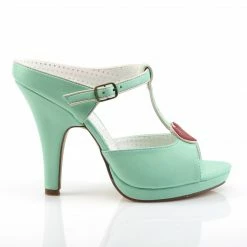 Pin Up Couture Vintage & Retro SIREN-09 - Mint Faux Leather