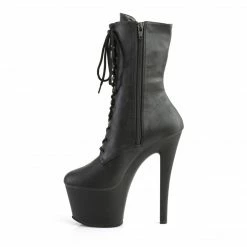 Pleaser SKY-1020 - Blk Faux Leather/Blk Matte