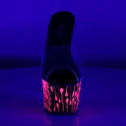 Pleaser SKY-301-5 - Clr/Blk-Neon H. Pink