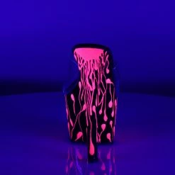 Pleaser SKY-301-5 - Clr/Blk-Neon H. Pink