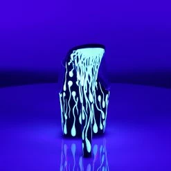 Pleaser Exotic Dancing SKY-301-5 - Clr/Blk-Neon Wht