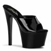 Pleaser SKY-301 - Blk Pat/Blk Exotic Dancing