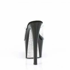 Pleaser Exotic Dancing SKY-301CRS - Clr/Blk-Slv AB Rhinestone