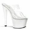 Pleaser Exotic Dancing SKY-302 - Clr/Wht 2 Pleaser Exotic Dancing SKY-302 - Clr/Wht