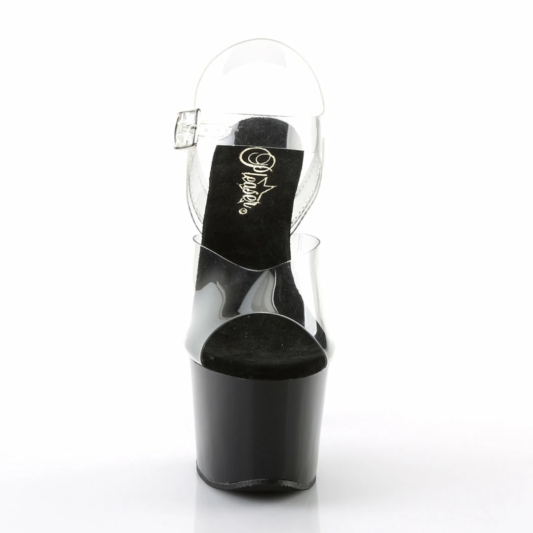 Pleaser SKY-308 - Clr/Blk 4 Pleaser SKY-308 - Clr/Blk