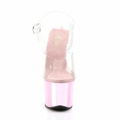 Pleaser SKY-308 - Clr/B. Pink Chrome Exotic Dancing
