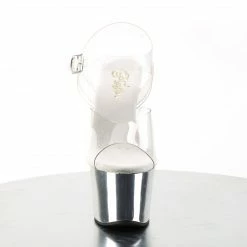 Pleaser SKY-308 - Clr/Slv Chrome Exotic Dancing