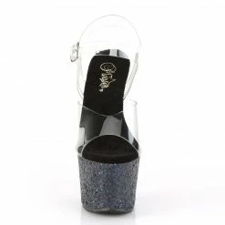 Pleaser SKY-308LG - Clr/Blk Multi Glitter