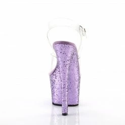 Pleaser SKY-308LG - Clr/Lavender Glitter 10 Pleaser SKY-308LG - Clr/Lavender Glitter