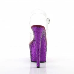 Pleaser Exotic Dancing SKY-308LG - Clr/Purple Glitter