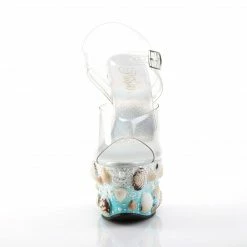 Pleaser Exotic Dancing SKY-308MERMD - Clr/Lt. Blue Glitters